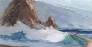 Image: "Painting the Sea in Oil - Beach Reflections" (digital version) by E. John Robinson