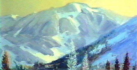 Image: Landscape Oil Series - Mountain Lake (digital version) featuring E. John Robinson